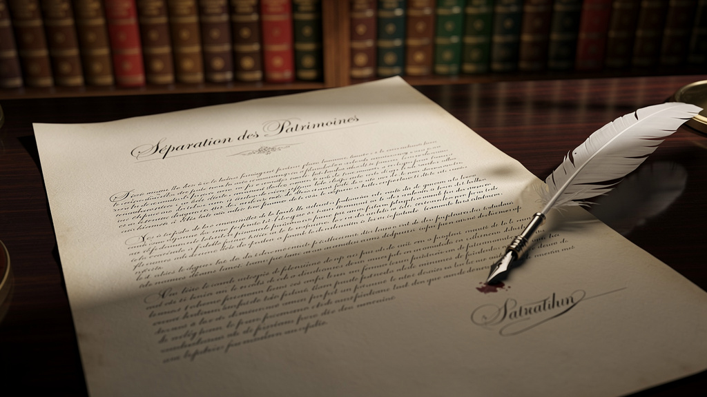 Le régime légal de la séparation des patrimoines expliqué simplement